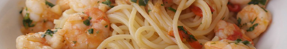 Eating Italian at Cafe Baci restaurant in Westbury, NY.